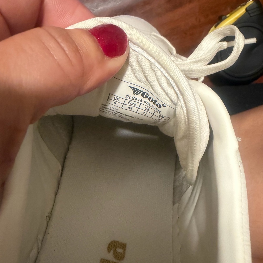Gola White and Light Blue Low Top Sneakers - Picture 9 of 12